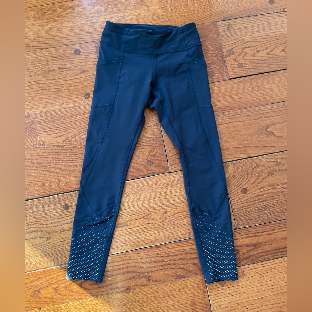 Lululemon Navy Blue Exercise Pants, Size 4